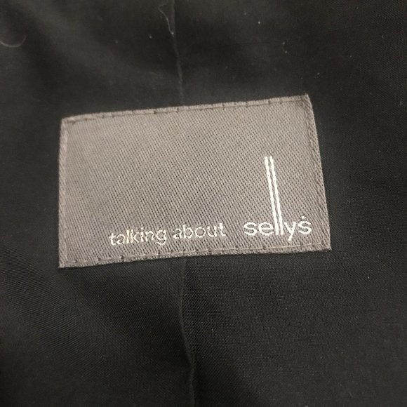 Long midi slim fit coat black shawl collar small - Picture 10 of 13